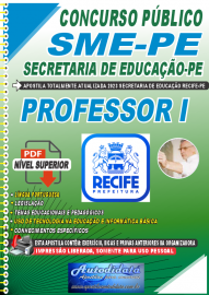 Apostila digital concurso da SME Seduc-Recife-PE 2023  Professor I