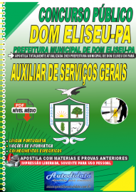 Apostila Digital Concurso Prefeitura de Eliseu-PA 2023 Auxiliar de Servios Gerais