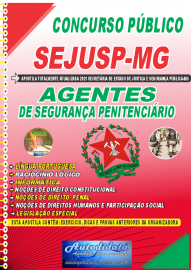 Apostila Impressa SEJUSP-MG 2021 Agentes de Segurana Penitencirio
