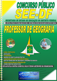 Apostila Impressa Concurso SEE-DF 2022 Professor de Geografia
