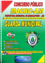 Apostila Digital Concurso MACRO de Manacapuru - AM 2024 Guarda Municipal