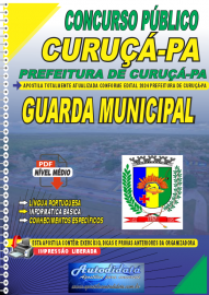 Apostila Digital Concurso Prefeitura de Curuçá - PA 2024 Guarda Municipal
