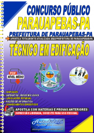 Apostila Digital Concurso Prefeitura de Parauapebas - PA 2022 Tcnico de Edificao