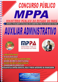 Apostila Impressa Ministério Público do Pará - MPPA - 2022 Auxiliar Administrativo