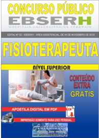 Apostila Digital Concurso EBSERH - 2019 Fisioterapeuta