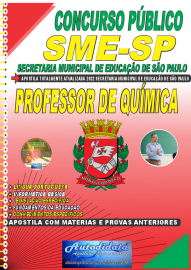 Apostila Impressa Concurso SME - SP 2022 Professor de Química