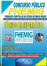 Apostila Digital Concurso FHEMIG 2023 Técnico em Informática
