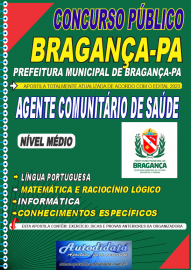 Apostila impressa concurso de BRAGANÇA-PA 2023 - AGENTE COMUNITÁRIO DE SÁUDE-ACS