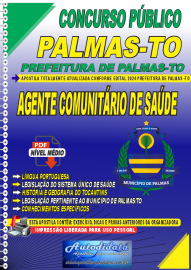 Apostila Digital Concurso Prefeitura de Palmas - TO 2024 Agente Comunitrio de Sade