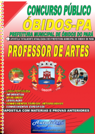 Apostila Impressa Concurso Prefeitura de bidos - PA 2023 Professor de Artes