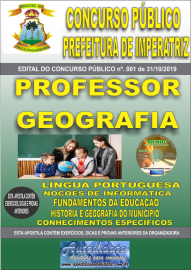 Apostila Impresso Concurso - Prefeitura Municipal de Imperatriz - MA 2019 - Professor Geografia