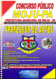 Apostila Digital Concurso Prefeitura de Moju - PA 2022 Professor de Artes
