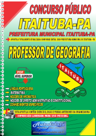 Apostila Digital Concurso Prefeitura de Itaituba - PA 2024 Professor de Geografia