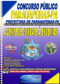 Apostila Digital Concurso Prefeitura de Parauapebas - PA 2022 Agente de Combate  Endemias