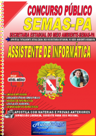 Apostila Digital Concurso SEMAS-PA 2023 Assistente de Informtica