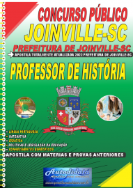 Apostila Impressa Concurso Prefeitura de Joinville - SC 2022 Professor de História