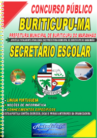 Apostila Impressa Concurso Prefeitura de Buriticupu - MA 2022 Secretrio Escolar