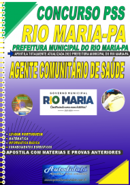 Apostila Impressa Concurso Prefeitura de Rio Maria - PA 2022 Agente Comunitrio de Sade