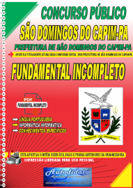 Apostila Digital Concurso Prefeitura de So Domingos do Capim - PA 2024 Fundamental Incompleto