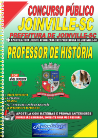 Apostila Digital Concurso Prefeitura de Joinville - SC 2022 Professor de Histria
