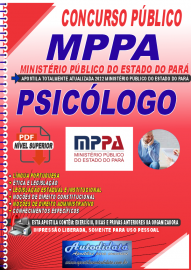 Apostila Digital Ministério Público do Pará - MPPA 2022 Psicólogo