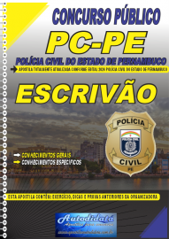 Apostila Impressa Concurso Polcia Civil - PE 2024 Escrivo