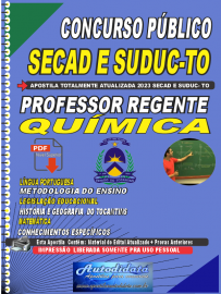 Apostila digital concurso da SEDUC-TO 2023 - Professor Regente QUMICA