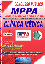 Apostila Digital Ministério Público do Pará - MPPA 2022 Clínica Médica