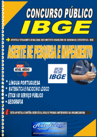 Apostila digital concurso do  IBGE 2023 - Agente de Pesquisas e Mapeamento