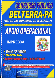 Apostila impressa concurso da Prefeitura de Belterra-PA 2023 - Apoio Operacional