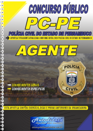 Apostila Impressa Concurso Polcia Civil - PE 2024 Agente