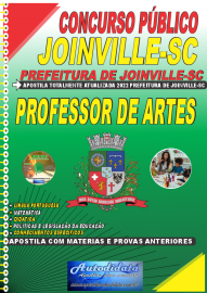 Apostila Impressa Concurso Prefeitura de Joinville - SC 2022 Professor de Artes