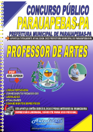 Apostila Digital Concurso Prefeitura de Parauapebas - PA 2022 Professor de Artes