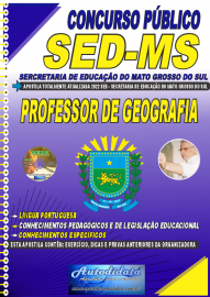 Apostila Impressa Concurso Secetaria de Educao - SED - MS 2022 Professor de Geografia
