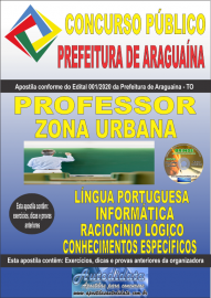 Apostila Impressa Concurso Pblico Prefeitura Araguana - TO 2020 rea Professor Zona Urbana