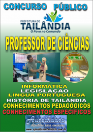 Apostila Impressa TAILNDIA/PA 2019 - Professor De Cincias