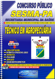 Apostila Digital Concurso Prefeitura de Castanhal - PA SESMA  2024 Tcnico em Agropecuria