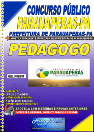 Apostila impressa concurso da Prefeitura de Parauapebas 2023 - PEDAGOGO