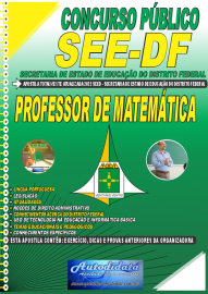 Apostila Impressa Concurso SEE-DF 2022 Professor de Matemtica