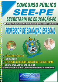 Apostila Impressa Concurso SEE-PE Secretaria de Educao do Estado de Pernambuco 2022 Professor de Educao Especial