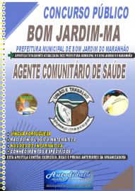 Apostila Impressa Concurso Bom Jardim-MA 2022 Agente Comunitário de Saúde