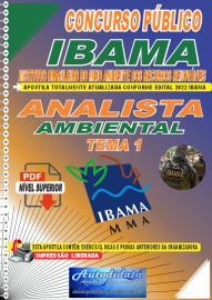 Apostila Digital para o Concurso Público IBAMA - 2022 Analista Ambiental Tema 1