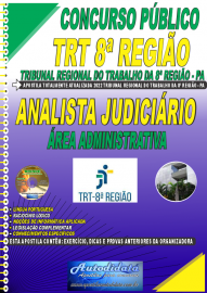 Apostila Impressa Concurso TRT- PA 2022 Analista Judicirio - rea Administrativa
