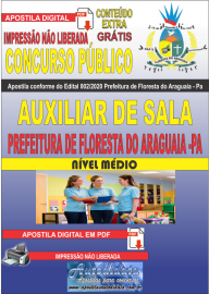 Apostila Digital Concurso Pblico Prefeitura de Floresta do Araguaia - Pa 2020 rea Auxiliar de Sala
