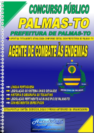 Apostila Impressa Concurso Prefeitura de Palmas - TO 2024 Agente de Combates s Endemias