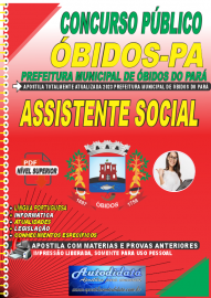 Apostila Digital Concurso Prefeitura de bidos - PA 2023 Assistente Social