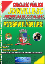 Apostila Impressa Concurso Prefeitura de Joinville - SC 2022 Professor de Bilíngue Libras