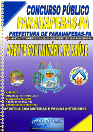 Apostila Impressa Concurso Prefeitura de Parauapebas - PA 2022 Agente Comunitrio de Sade 
