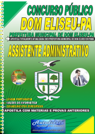 Apostila Impressa Concurso Prefeitura de Eliseu-PA 2023 Assistente Administrativo