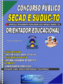 Apostila impressa concurso da SEDUC-TO 2023 - Função Orientador Educacional